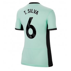 Chelsea Thiago Silva #6 Replika Tredjetrøje Dame 2023-24 Kortærmet